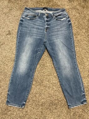 Judy Blue Cropped Boyfriend Stretch Denim Jeans Size 20W